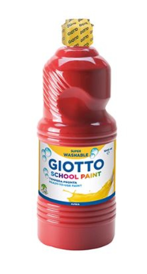 Guache Liquido Giotto Escolar 1 Litro Vermelho