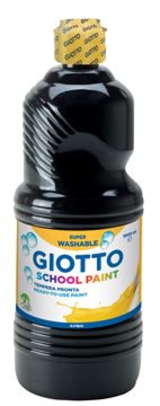 Guache Liquido Giotto Escolar 1 Litro Preto