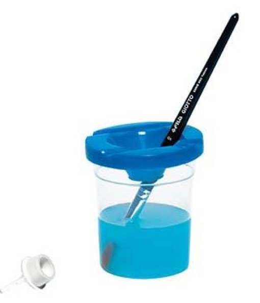 Copo P/Pinceis Giotto com Tampa e Suporte