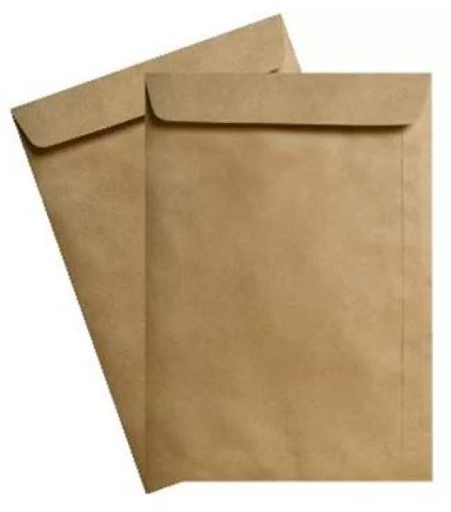 Envelope Saco Neutral B4 Kraft 250x353mm Tira de Silicone Cx.50un
