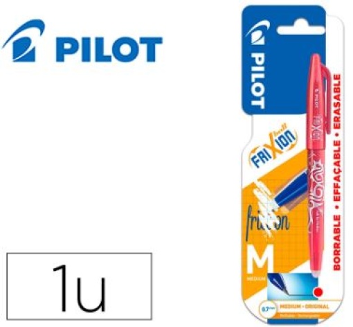 Esferografica Pilot Frixion Ball Apagavel 0,7mm Media Vermelho Blister (BFR)