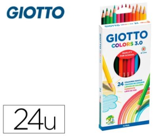 Lapis Cor Giotto Colors 3.0 Cx.24 Cores (F276700)