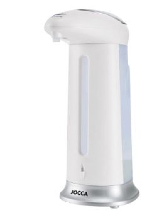 Dispensador Automatico Sabão/Gel Jocca C/ Indicador Led Cap.280ml 83x125x200mm.