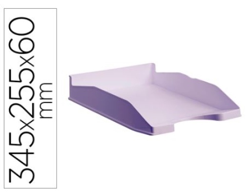 Tabuleiro de Secretaria Archivo 2000 Ecogreen Plastico 100% Reciclado e Reciclavel Empilhavel A4 Malva Pastel (742 ML PS)
