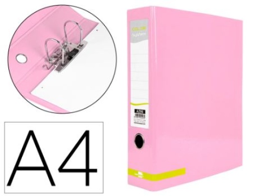 Pasta de Arquivo Liderpapel Color System Cartao A4 L80 S/Caixa Rosa (AZ96)