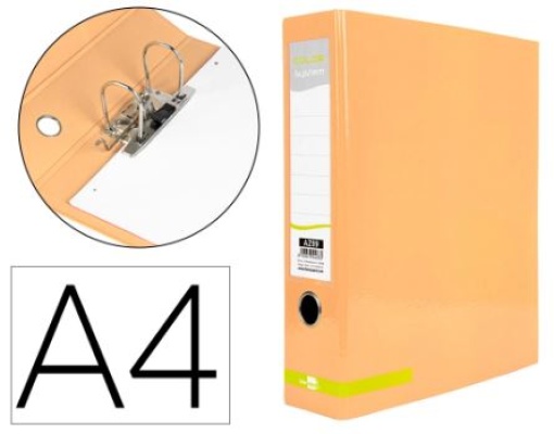 Pasta de Arquivo Liderpapel Color System Cartao A4 L80 S/Caixa Pessego (AZ99)