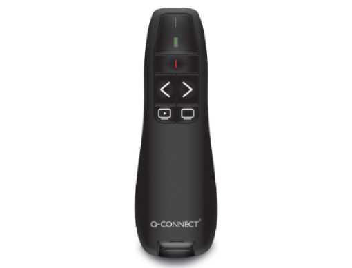 Ponteiro Laser Q-Connect Para Apresentacoes 5 Botoes Alcance 20m Micro USB (KF11029)