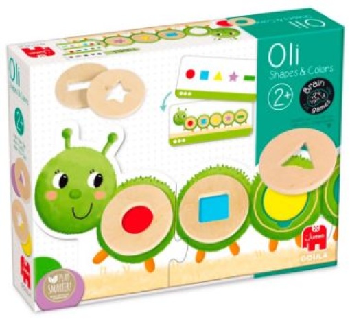 Jogo Goula Didatico a Lagarta Oli Formas e Cores 