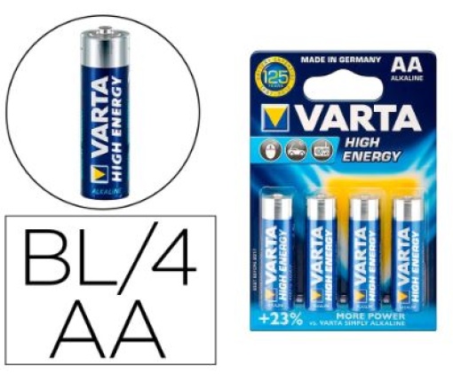 Pilha Alcalina Varta highlife LR06 AA (Blister 4uni) 
