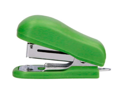 Agrafador de Bolso Liderpapel Ecouse Mini 100% Plastico Reciclado + Cx.1000 Agrafes 26/6 (GR41)