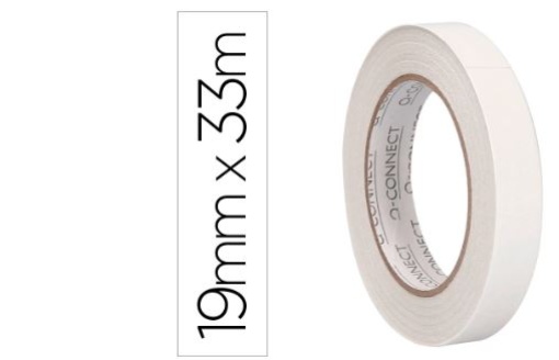 Fita Adesiva Dupla Face Q-Connect 33m x19mm (KF03769)