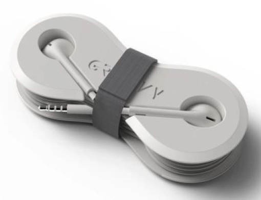 Auriculares Groovy Com Microfone e Estojo Conector Jack 3,5mm Branco