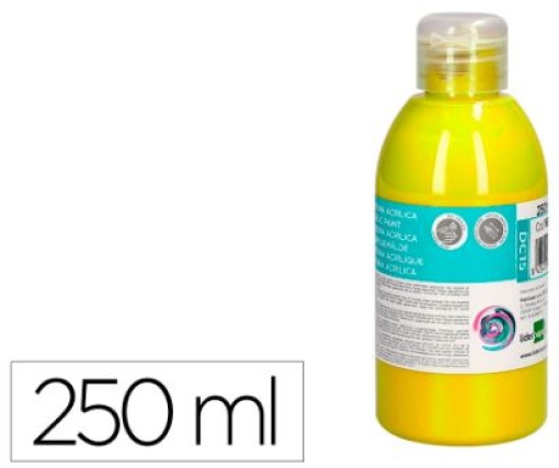 Tinta Acrilica Liderpapel Amarela 250ml (DC15)