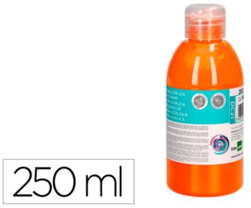 Tinta Acrilica Liderpapel Laranja 250ml (DC21)