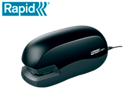 Agrafador Eletrico Rapid 20EX Fixativ Cap.20fls (24/6-26/6) Preto (5000297)