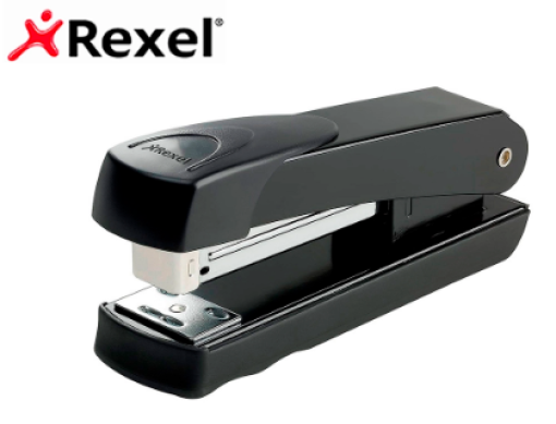 Agrafador Rexel Meteor Metalico Cap.20Fls (24/6-26/6) Preto (2100019)
