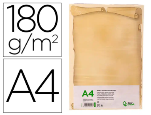 Papel Pergaminho Diploma Liderpapel A4 180gr Emb.50fls (PW20)