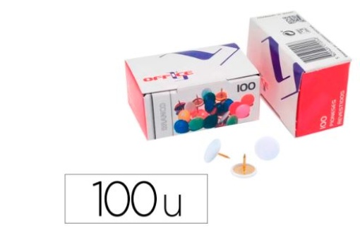 Pioneses Office Lismania Branco 9mm Cx.100uni (7PIOLMA)