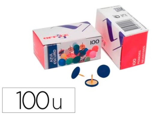 Pioneses Office Lismania Azul 9mm Cx.100un (7PIOLMA.06)