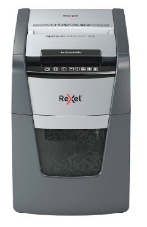 Destruidora Documentos Rexel Optimum Auto+90X EU Capacidade 90Fls Particulas Destroi Agrafes Clips e Cartoes (2020090XEU)
