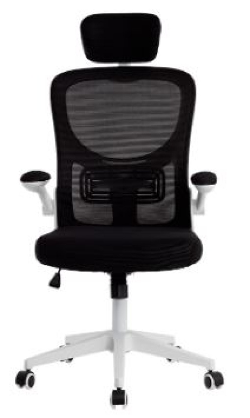 Cadeira Ergonomica Q-Connect Malha Base Nylon Rodas Premium Branca/Preta (KF04635)