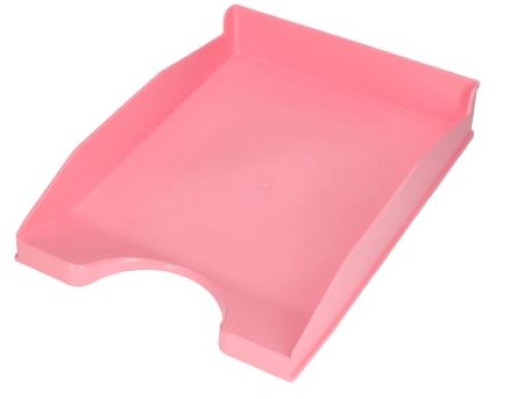 Tabuleiro Secretaria Q-Connect Plastico Rosa Pastel Opaco (KF17161)