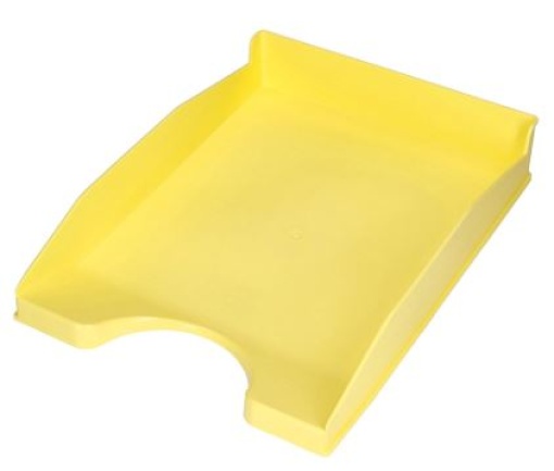 Tabuleiro Secretaria Q-Connect Plastico Amarelo Pastel Opaco (KF17161)
