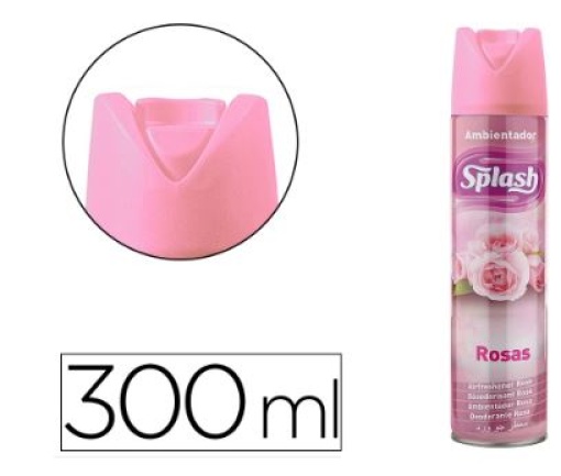 Ambientador Spray Splash Rosas Frasco de 300ml