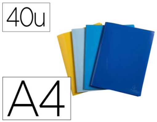 Capa Catalogo Exacompta 40 Bolsas A4 Polipropileno Reciclado (78540E)