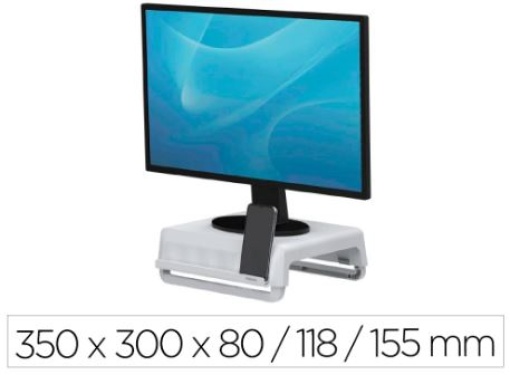 Suporte Fellowes Para Monitor Breyta 3 Ajustes Altura Até 30kg 100% Reciclavel 235x268x1,4mm Branco