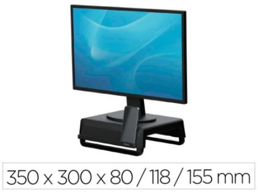 Suporte Fellowes Para Monitor Breyta 3 Ajustes Altura Até 30kg 100% Reciclavel 235x268x1,4mm Preto