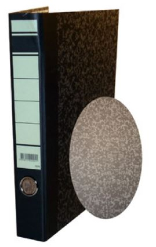 Pasta de Arquivo Marmoreada L40 S/Caixa 310x290 Preta