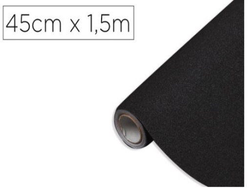 Rolo Adesivo DC-Fix Preto Metal Brilho 45m x 1,5mt (341-0012)