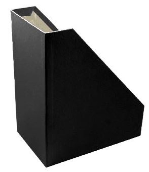 Porta Revistas Cartao L15,5 (30x25) Preto
