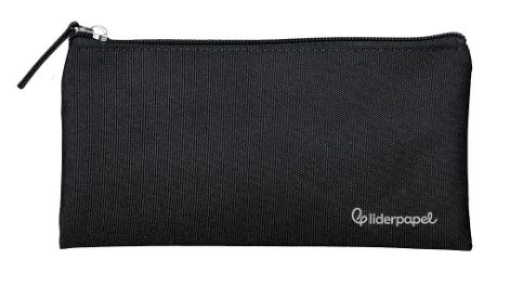 Estojo Escolar Liderpapel C/Fecho 200x100mm Preto (PX20)