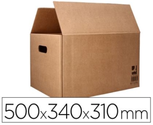 Caixa Cartao Canelado Q-Connect Americana 500x340x310mm Com Asas (KF14282)