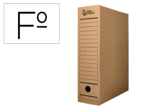 Caixa Arquivo Definitivo Liderpapel Cartao Reciclado 325gr L100 Kraft Folio (DF23)