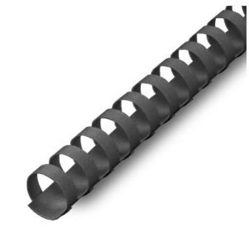 Argolas Pvc Encadernar 12mm 90 Folhas Cx100un Preto
