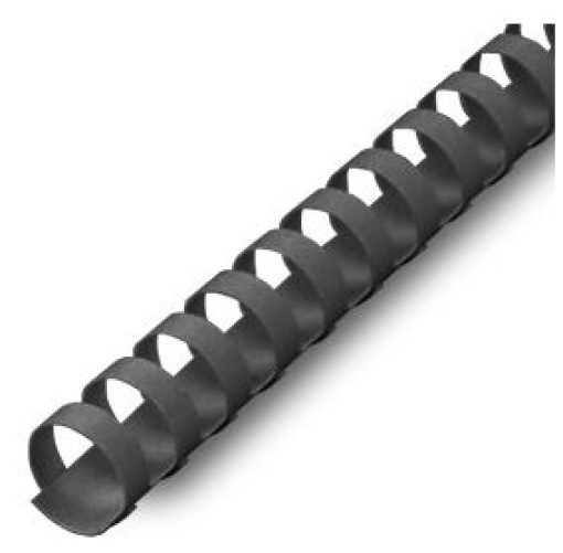 Argolas Pvc Encadernar 16mm para 130 Folhas Cx 100un Preto
