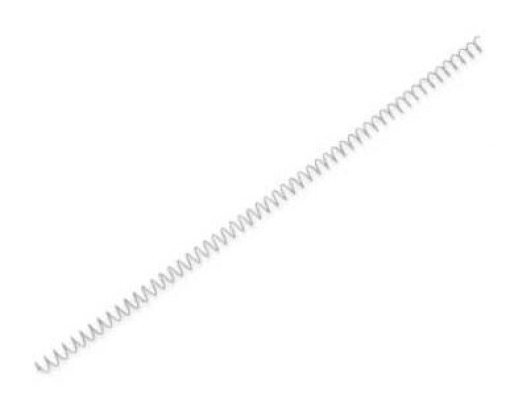 Argolas Espiral Metalicas Passo 5:1 12mm Cx 100 Prata