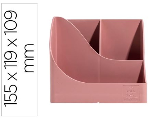 Organizador de Secretaria Exacompta Wave Skandi 155x119x109mm Rosa Velho (69538D)