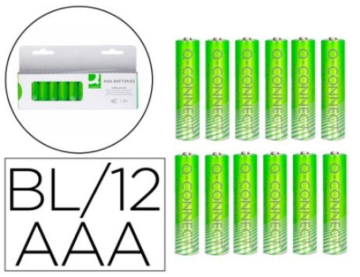Pilha Alcalina Q-Connect AAA Blister 12un (KF14342)