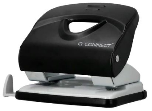 Furador Q-Connect Metalico Capacidade 30Fls Preto (KF14220)