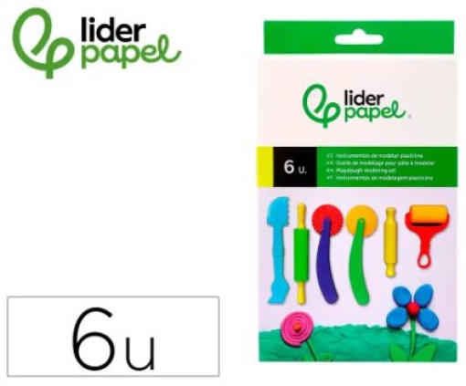 Instrumentos de Modelar Liderpapel Para Plasticina Cx. 6un (IP01)