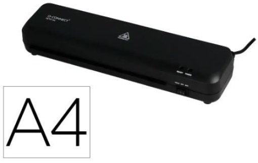 Plastificadora Q-Connect Compact A4 125mic Quente/Frio Preta (KF16091)