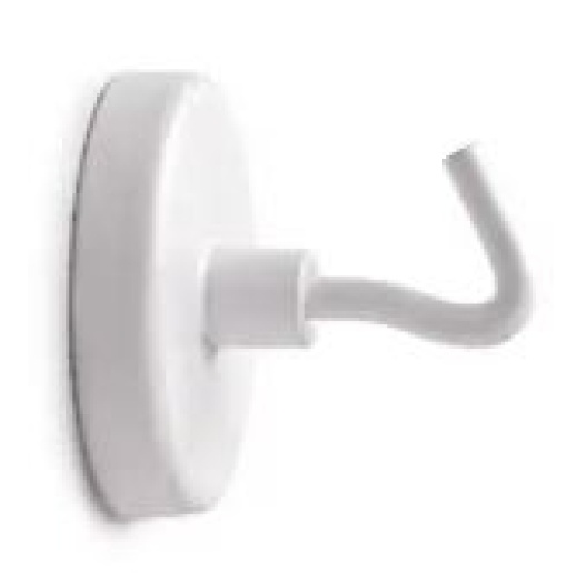 Magnetos Maul Potencia c/ Gancho Ø 36cm Peso max.6kg Branco Pack 5un (6158002)