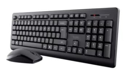 Set Teclado + Rato Trust Primo Inalambrico USB 2.0 Preto
