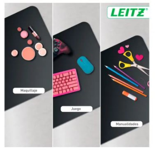 Tapete Secretaria Leitz 80x40cm Preto (53820095)