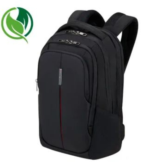 Mochila para Portatil Samsonite Guardit 3.0 14,1" C/ Alsas Ergonomicas e Painel Traseiro em Malha 3D Preto 180x2 (SA155195 NE)