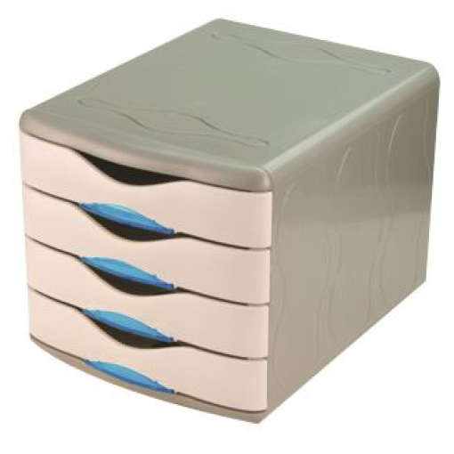 Movel Secretaria 3 Gavetas Azul